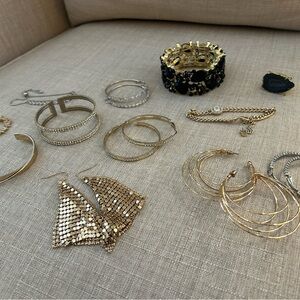 Elegant Gold and Silver Jewelry Set